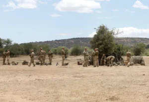 Soldiers are seen during a training session under the British Army Training Unit Kenya (BATUK), at a camp in Laikipia, Kenya, September 30, 2018 [File: Thomas Mukoya/Reuters]