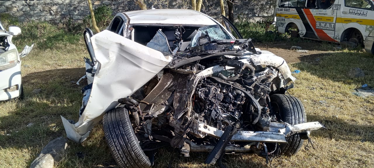 The car driven by former Lugari MP Cyrus Jirongo during the fatal accident on December 13, 2025/HANDOUT