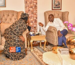 President Ruto and Ida Odinga.