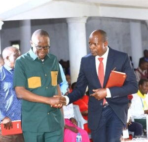 Governor Ayako in the company of Obado in a recent event.