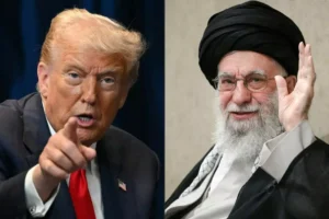 US President Donald Trump has warned Supreme Leader Ayatollah Ali Khamenei that Iran could face military action unless his government agrees a new nuclear deal © ANDREW CABALLERO-REYNOLDS, - / AFP/File