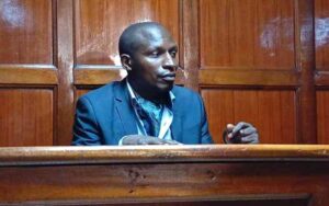 Francis Awino Onyango in court.