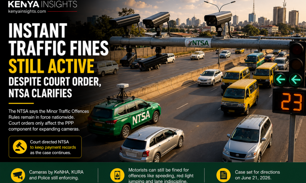 Instant Traffic Fines Still Active Despite Court Order, NTSA Clarifies